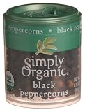 Simply Organic Pepprcrn-black Whole Mini, 0.74-Ounce Units (Pack of 6)