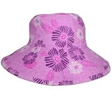 Buy : Girls Reversible UV Sun Protective Floral Stamp Bucket Hats (UPF 50+)