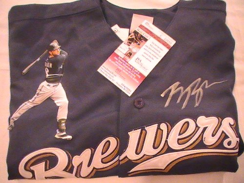 RYAN BRAUN SIGNED AUTOGRAPHED MILWAUKEE BREWERS JERSEY JSA