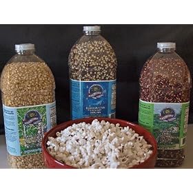Gourmet Popping Corn Assortment - Three 4 Lb. Bottles