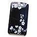 Apple iPod Touch 2nd & 3rd Generation Hard Case BACK-Style Cover (Back Plate only) Midnight Flowers Design