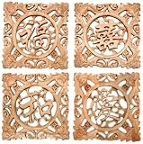 Best Housewarming Gift Ideas 2011 - 8" Asian Good Wish Blessing Plaque Set - Luck, Happy, Peace, Love