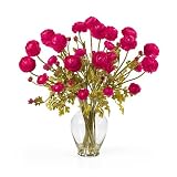 New Nearly Natural Ranunculus Liquid Illusion Brilliant eauty/Cream/Red/Yellow/Red/White/Assorted