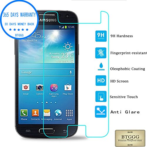 S4 Mini Screen Protector,BTGGG Premium 0.26mm Ultra Slim Thin Tempered Glass Screen Protector for Samsung Galaxy S4 Mini
