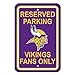 NFL Minnesota Vikings Plastic Parking Sign