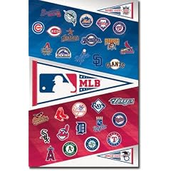 MLB Logos 2011 - Major League Baseball Kunstdruck