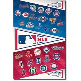 MLB Logos 2011 - Major League Baseball Tirages d'Art Poster
