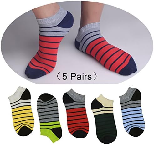 GJSocks Men's Boat Socks Best Cotton Boat Socks For Mens (5 Pair)