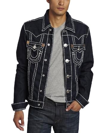 True Religion - Mens Jimmy Super T Denim Jacket in Body Rinse, Size: X-Large, Color: Body Rinse 