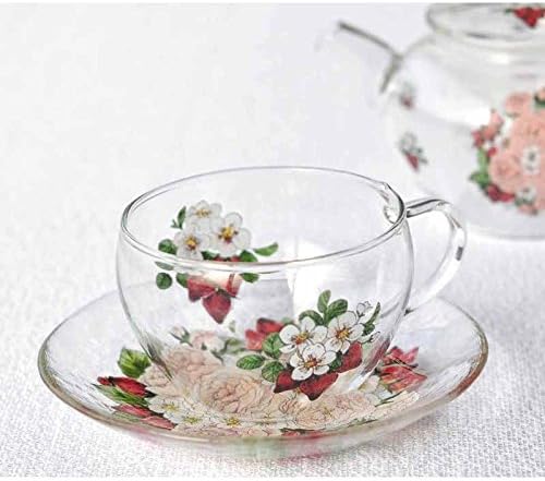 Tsukiyono Rose & Strawberry Cup & Saucer set from Japan ALI-004