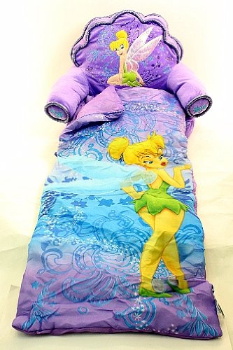 ... Tinker Bell Kids Purple Slumber Chair Combo Sleeping Bag Chair image 4