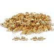 30 Gold Plated Barrel Clasps Necklace Bracelet Parts
