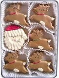 Beautiful Sweets Santa and his Reindeer Organic Cookies