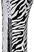 Angel-fashions Women's One Shoulder Zebra Print Furcal Maxi Evening Gown
