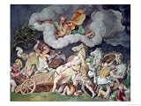 Achilles Dragging the Body of Hector Round on His Chariot, Detail Art Giclee Poster Print by Giulio Romano, 12x9