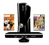#3: Xbox 360 S 250 GB Kinect Bundle Kung Fu Panda, schwarz-matt