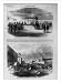 Historic Print (L): [2 views] (1) Banking-House, Denver City, Colorado - miners bringing in gold dust [inter
