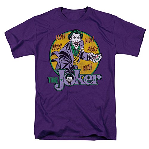 DC/THE JOKER - Short Sleeve ADULT T-Shirt - PURPLE