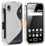 TPU Rubber Skin Case for Samsung Galaxy Ace GT-S5830, Frost Clear White S S ....