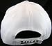 Dallas Adjustable Bent Brim Baseball Cap with Stripes on Bill (White Star)