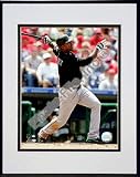 Hanley Ramirez 2008 Batting Action Double Matted 8O x 10O Photograph in Black Anodized Aluminum F