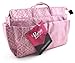 Periea Handbag Organiser 13 Compartments+FREE Key Clip - Pink Hearts - Lucy