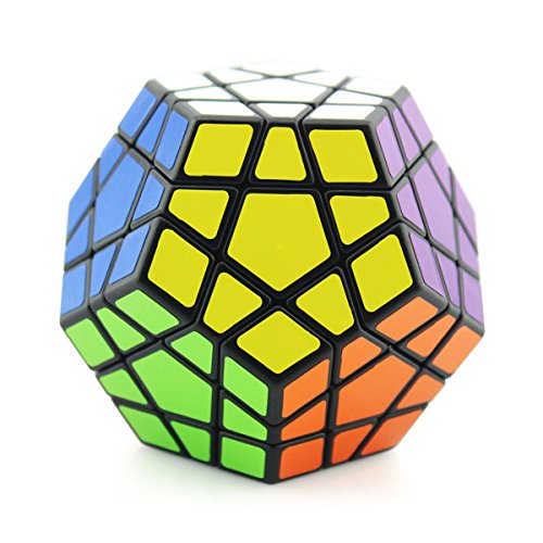 Megaminx Brain Teaser Magic Rubik's Puzzle Cube Speed Cube Puzzle (Black)