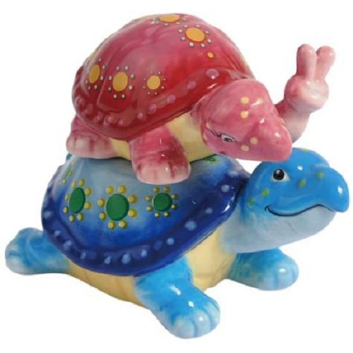 Westland Giftware Piggyback Turtles Salt and Pepper Shakers