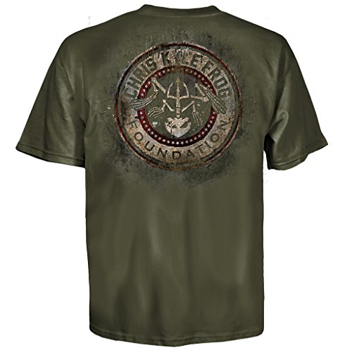 Chris Kyle Frog Foundation Circle and Stars Adult Military Green T-shirt