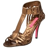 Betsey Johnson Women's Caleb Sandal,Bronze Leather,6.5 M US
