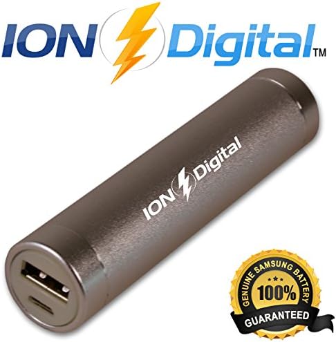 Power Bank - Premium Ultra-Compact Portable Charger (ION Digital 2nd Gen.) - Lipstick-Sized External 3000 mAh Battery Power Bank - **FREE** Adapters for most phones Included - Rechargeable Battery Backup, USB Battery Charger for iPhone 5S, 5C, 5, 4S, 4, iPad, Samsung Galaxy S5, S4, S3, Note, Nexus, HTC One, MOTO, Nokia Lumina, Android, Blackberry and most other smartphones and devices. Portable cell phone battery charger, charging cable and adapters for iPhone 5, iPhone 4/4S and Android. (Silver)