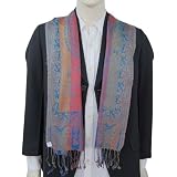 Mens Silk Scarf Handmade Accessories India 14 x 65 inches
