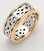 14K Contemporary Two-Tone Celtic Band
