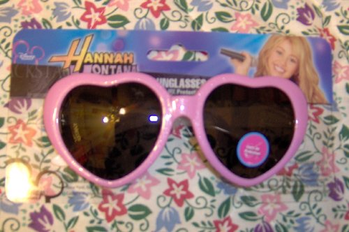 Hannah Montana Pink & White Heart Sunglasses with 100% UV Protection