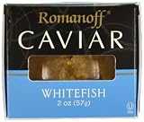 Romanoff Caviar Whitefish Caviar, 2-Ounce Jars (Pack of 4)