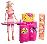 Barbie Furniture - Laundry Room with Doll