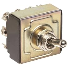Morris Products 70305 Toggle Switches, 4 Pole, On/On, 1.44" Width, 1.31" Length, 0.80" Height