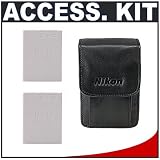 Nikon Coolpix 5617 Leather Case/Bag + (2) Spare EN-EL8 Batteries Kit for S6, S7c, S9, S50, S50c, S51, S51c, S52 & S52c Digital Cameras