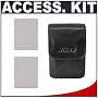 Nikon Coolpix 5617 Leather Case/Bag + (2) Spare EN-EL8 Batteries Kit for S6, S7c, S9, S50, S50c, S51, S51c, S52 & S52c Digital Cameras