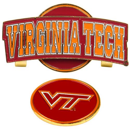 Virginia Tech Hokies Ncaa Hat Clip W/ Golf Ball Marker