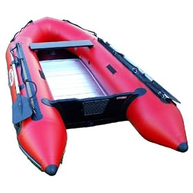 Seamax Ocean320 Red -10.5 Feet Aluminum Floor V Hull - Inflatable Boat Dinghy by 