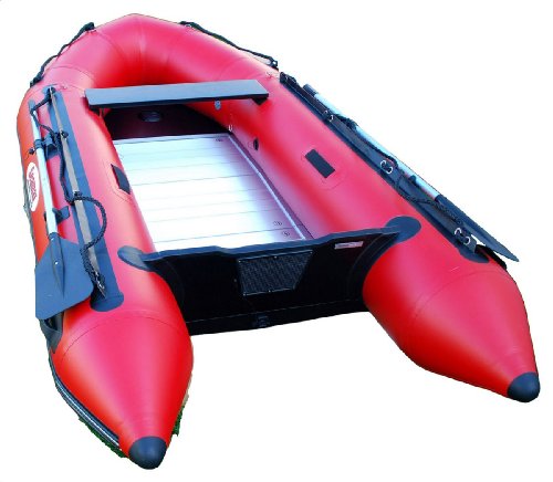 mercury outboard 9 9 boat motor-Seamax Ocean320 Red -10.5 Feet Aluminum Floor V Hull - Inflatable Boat Dinghy Images
