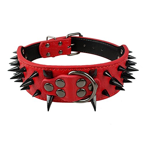 Berry brand new 2" width sharp spiked studded pu l…