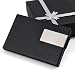 Mens Fashion Design Black Faux Leather ID ATM Business Name Card Credit Card Holder Case w/ Gift Box