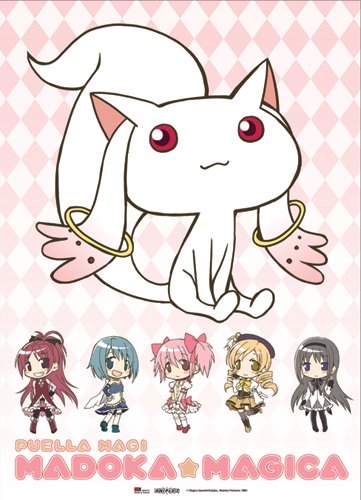 Great Eastern Entertainment Madoka Magica Kyubey Wall Scroll, 33 by 44-Inch