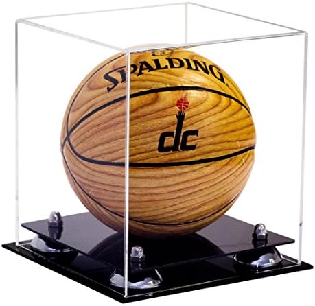 Deluxe Clear Acrylic Collectible Mini Basketball Display Case with UV Protection (A015-SR)
