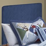EE Headboard Square Top Full Headboard Juvenile Slipcover Denim