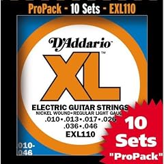 Daddario EXL110-10P Regular Light 10er Satz Saiten