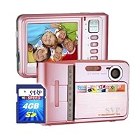 SVP NEW 9MP Pink Digital Camera+ Video Recorder+8X Zoom~ UltraSlim (4GB Included)