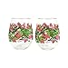 Lilly Pulitzer Acrylic Stemless Wine Glass Set - Tiger Lilly - Kitchen Beverage Travel Vino 134416-LGPLP